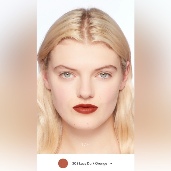 GUCCI Rouge A Levres Mat Lipstick - LUCY DARK ORANGE - Picture 3 of 7